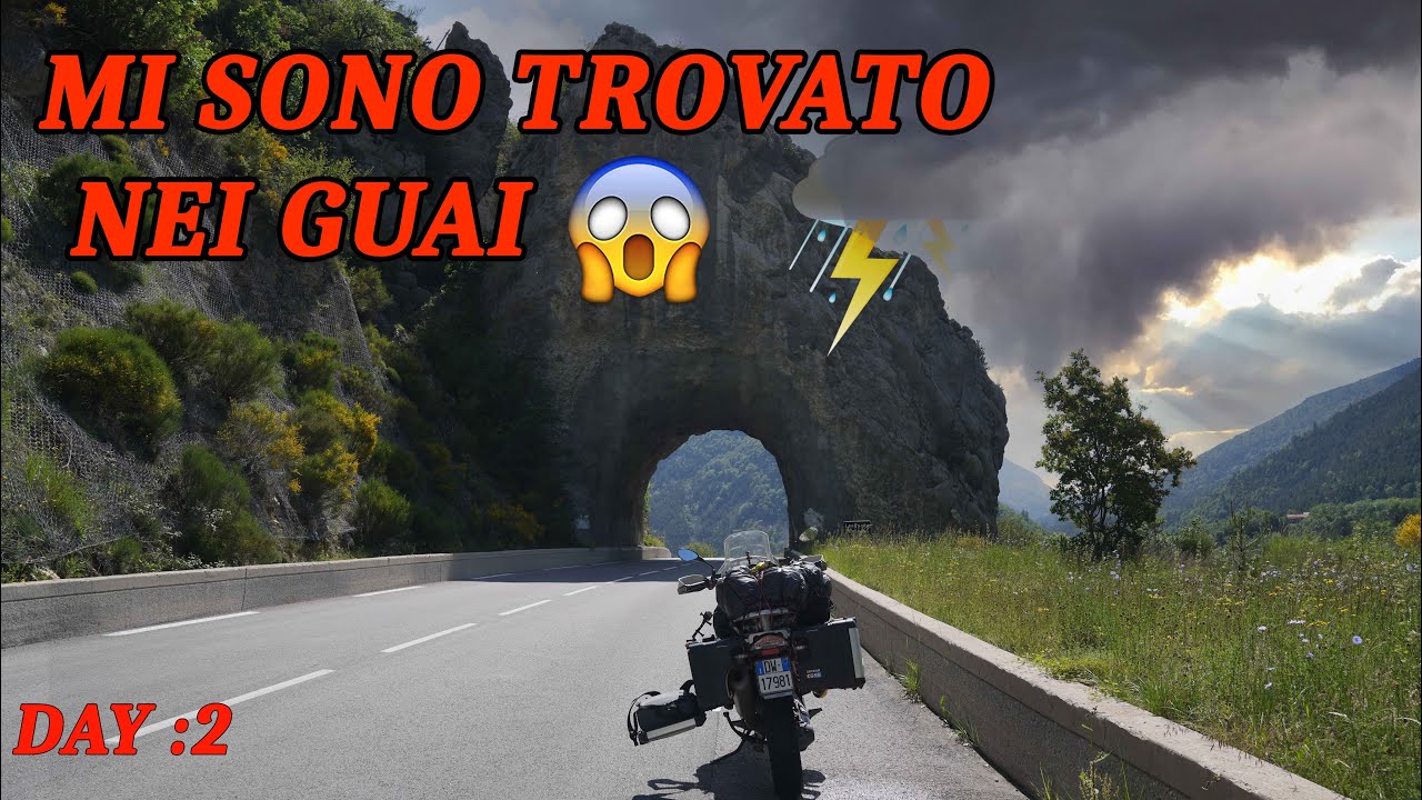 Day 2 : Bufera, Tuoni, Lampi, Dirupi, IO, ed un BMW GS//Viaggio impossibile per le Gole du Verdon 🏍⛈
