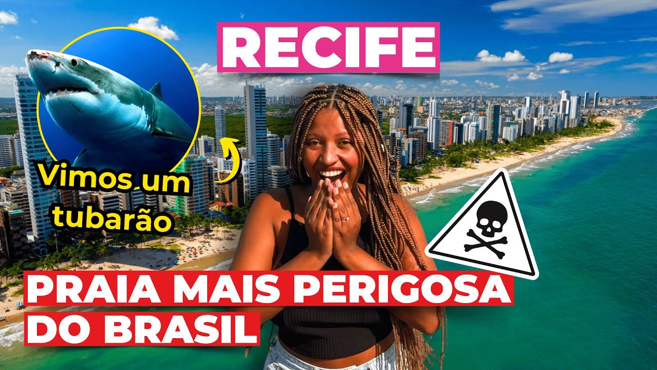 PRAIA DE BOA VIAGEM (RECIFE - PE): VIMOS UM TUBARÃO NA PRAIA MAIS PERIGOSA DO BRASIL