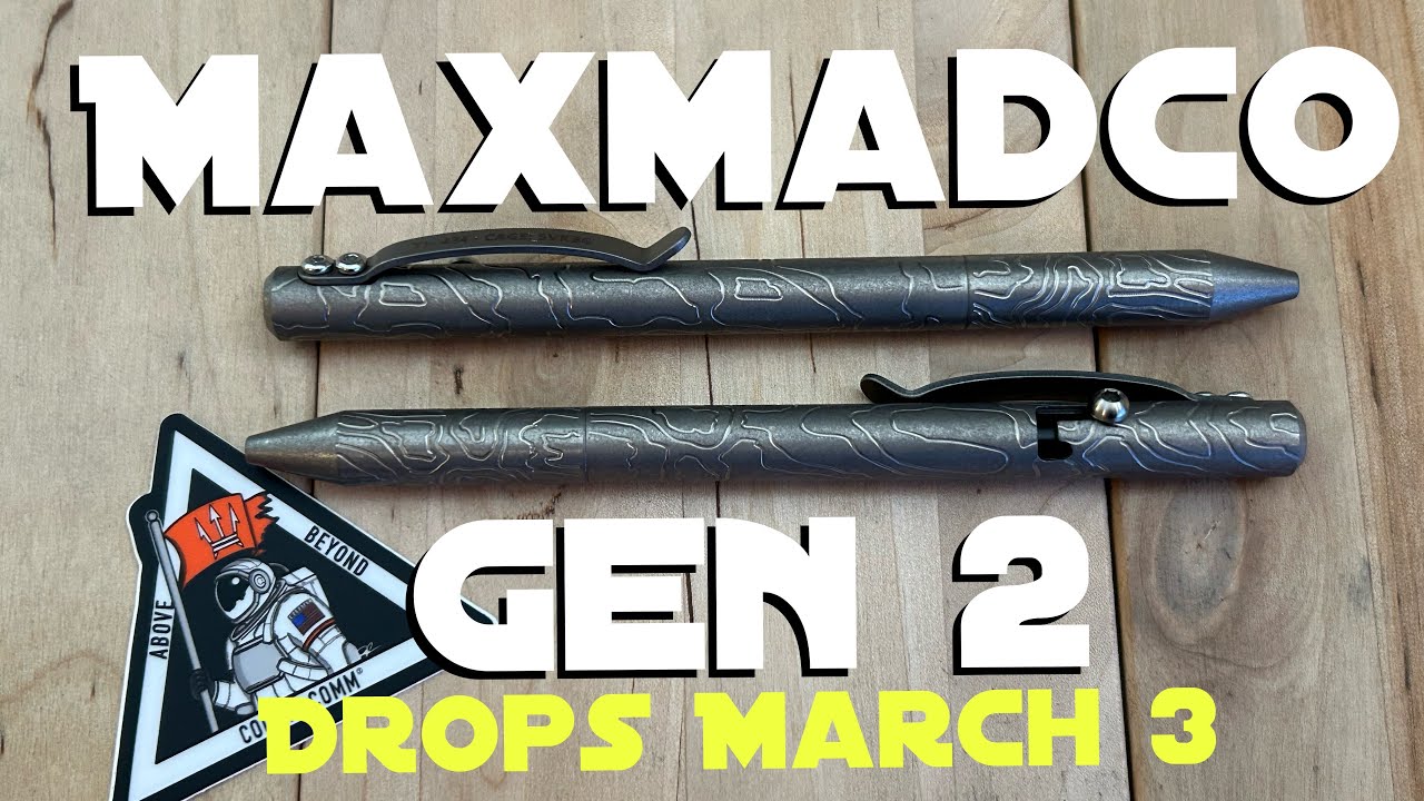 Unboxing - Maxmadco Bolt Action Pen Gen 2 in Topo… on March 3 they’re baaaaack!