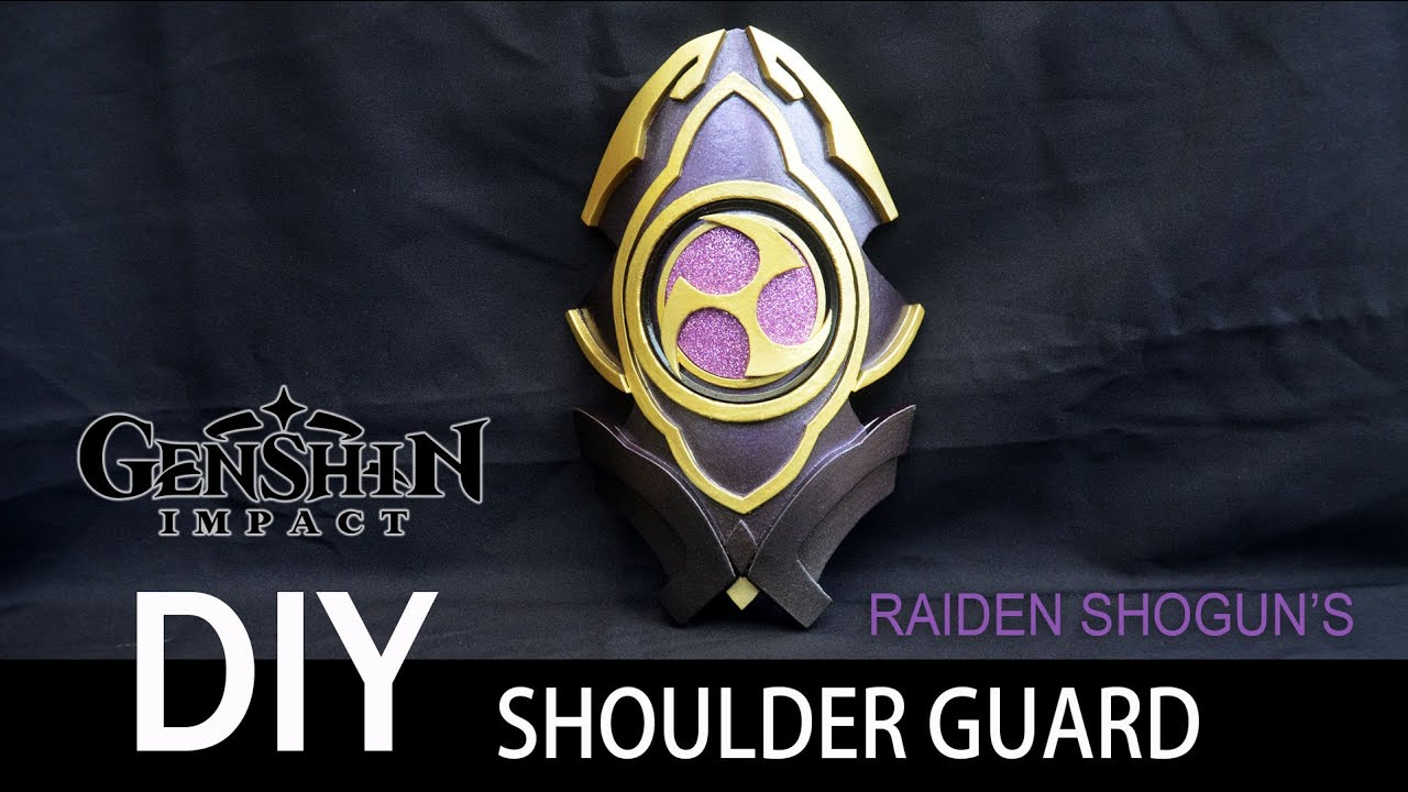 Raiden Shogun Shoulder Guard Armor - Genshin Impact cosplay prop DIY Tutorial Baal Ei