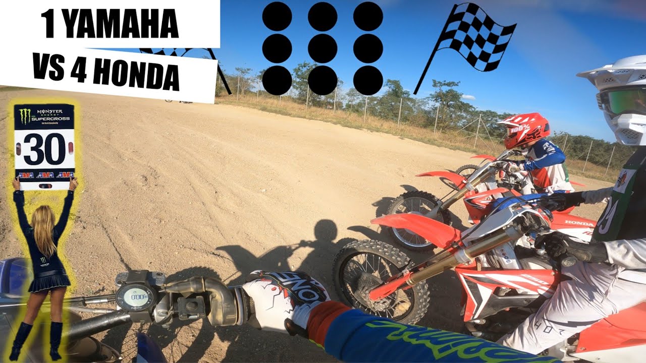1 YAMAHA VS 4 HONDA in MSC Burgenland (Austria)
