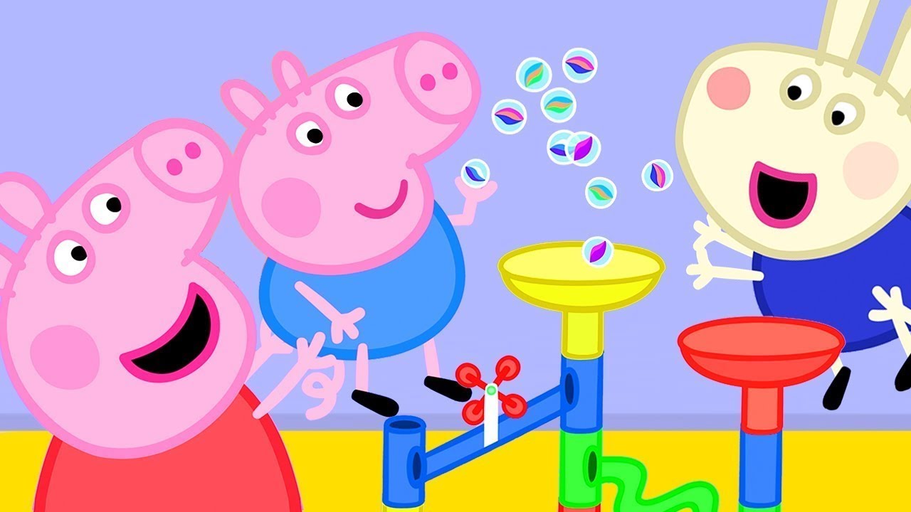 Peppa Pig Episodes | Peppa Pig's Fun Marble Run Games