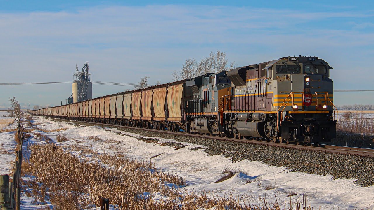 RARE!!! CP Heritage Unit leader w/CSX and KCS!! CP 7012, CSXT 3396 and KCS 5012 lead 602 by Dalemead