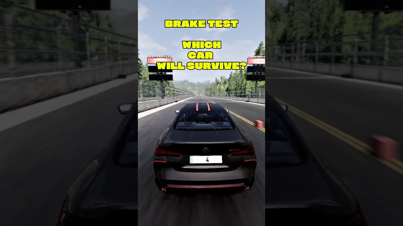 Brake Test: Which car will survive❓🚨 | BeamNG.drive 