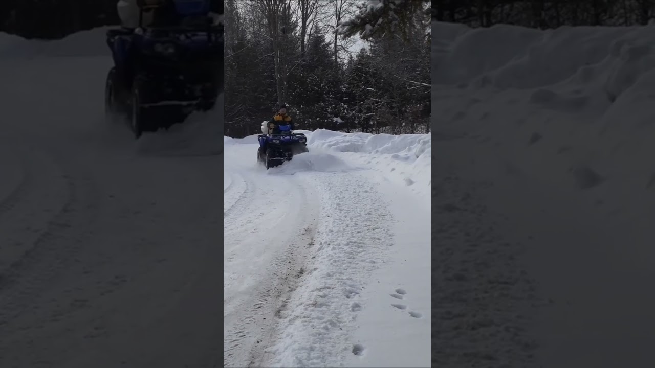 Plowing Snow with an ATV