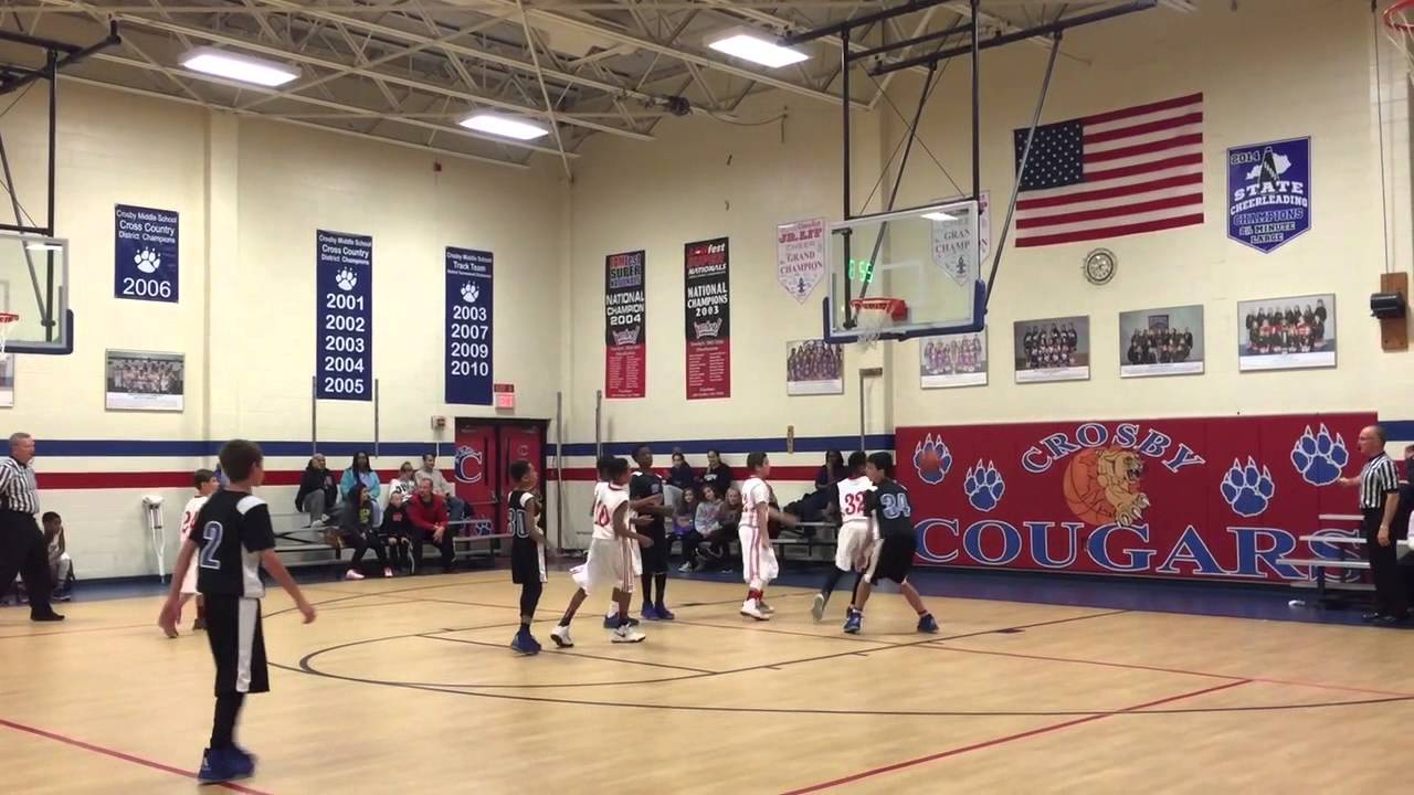 Westport Middle vs Crosby Middle - 6th Grade Boys Basketball game 11-9-15