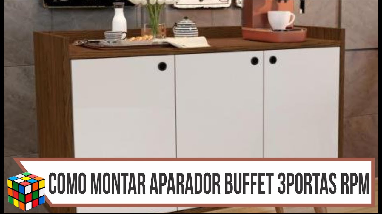 Cantinho do Café - Como montar aparador buffet 3 portas da RPM Móveis