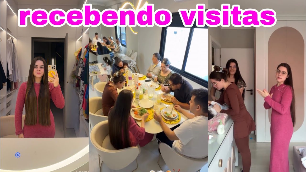 🌟 Emily Mazetto recebeu a visita dos sogros e cunhada em casa 