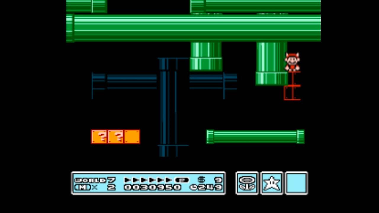 Super Mario Bros 3 Red Pipe Glitch