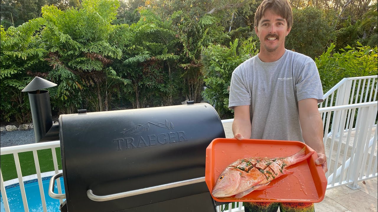 MUTTON SNAPPER on the TRAEGER GRILL! Catch/Clean/Cook
