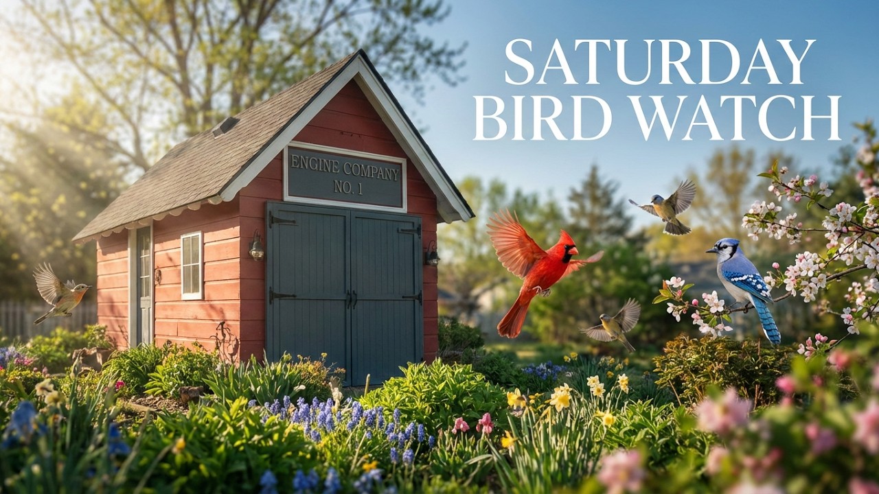 Live! Saturday Bird Watch at the Firehouse Bird Garden ☕️🕊️ | Peaceful Relaxing Stream
