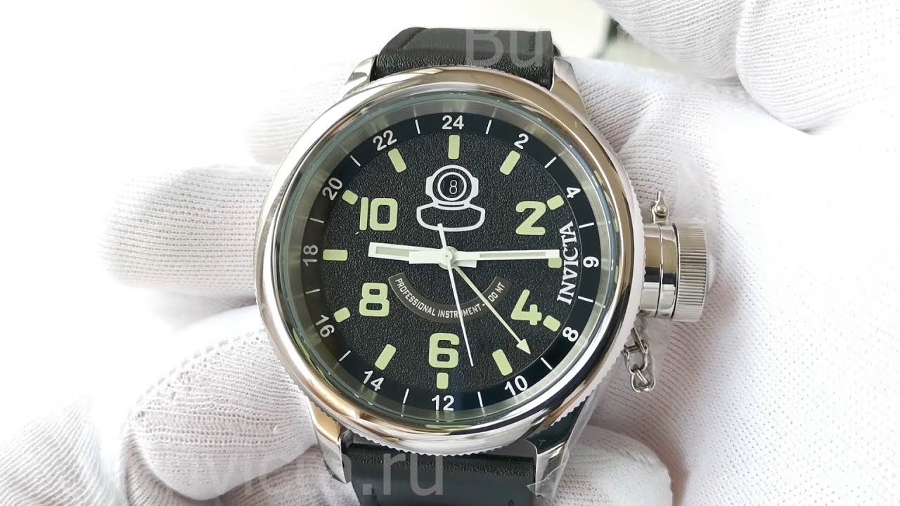 Invicta Russian Diver 7002 GMT Men's Watch | Крупные Мужские Наручные Часы Инвикта Рашен Дайвер ГМТ