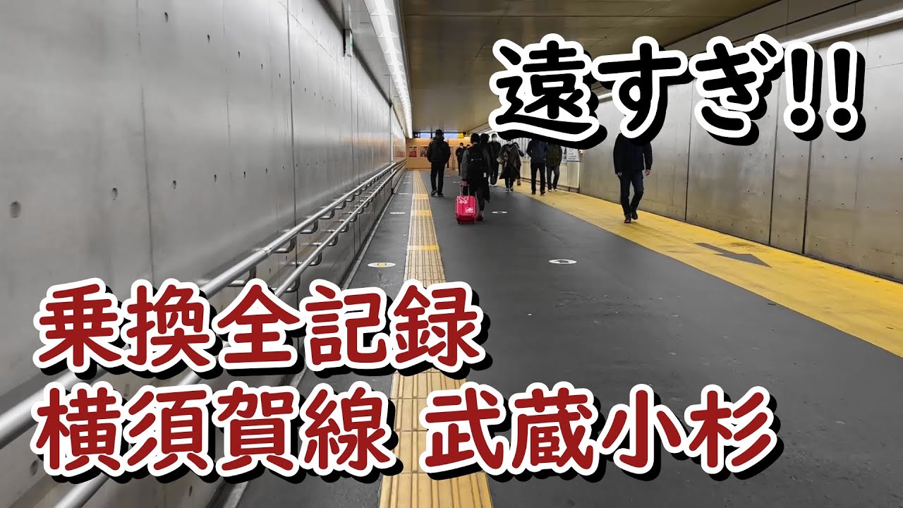 【酷な乗換】武蔵小杉 東急東横線～JR横須賀線 乗換ルート全記録 駅構内編