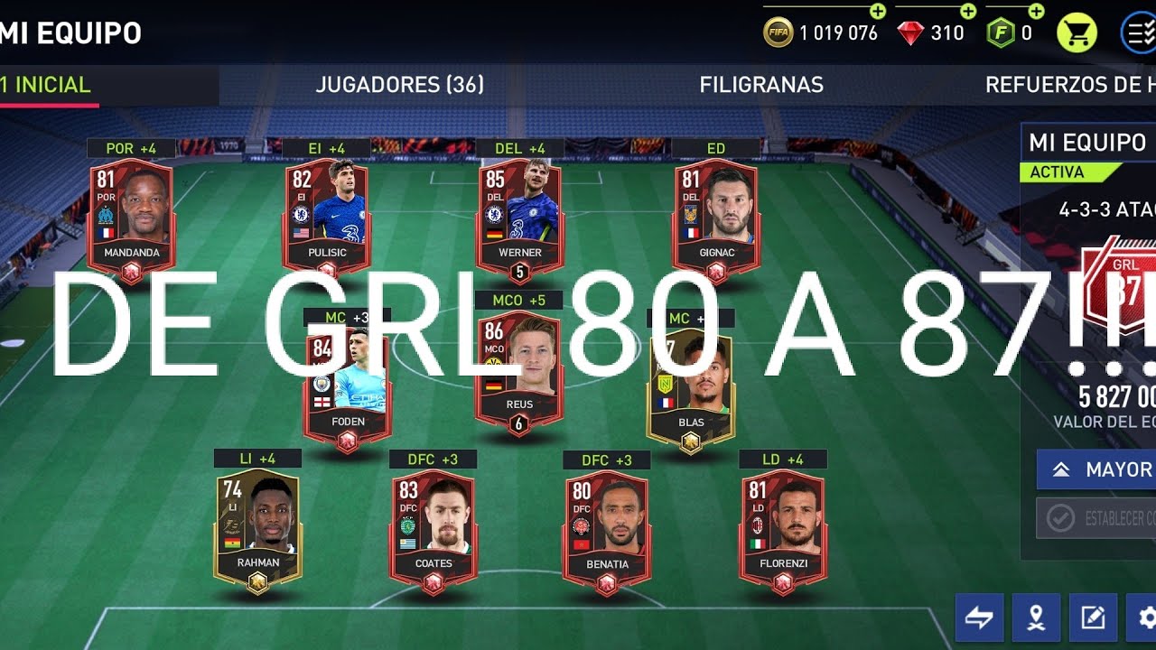 SUBIR RAPIDO DE GRL EN FIFA MOBILE 22