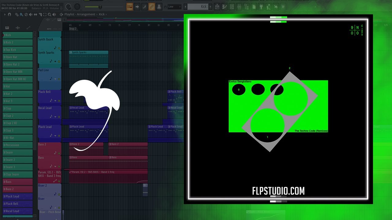 Enrico Sangiuliano - The Techno Code (Kevin de Vries & SLVR Remix) (FL Studio Remake)