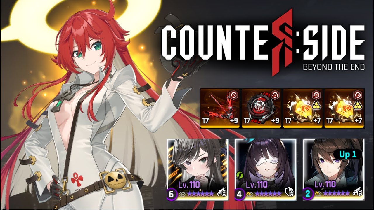 Using GG Collab unit JACK-O' in Challenger 1 - Blazing Potential 「Counter:Side Global PvP」
