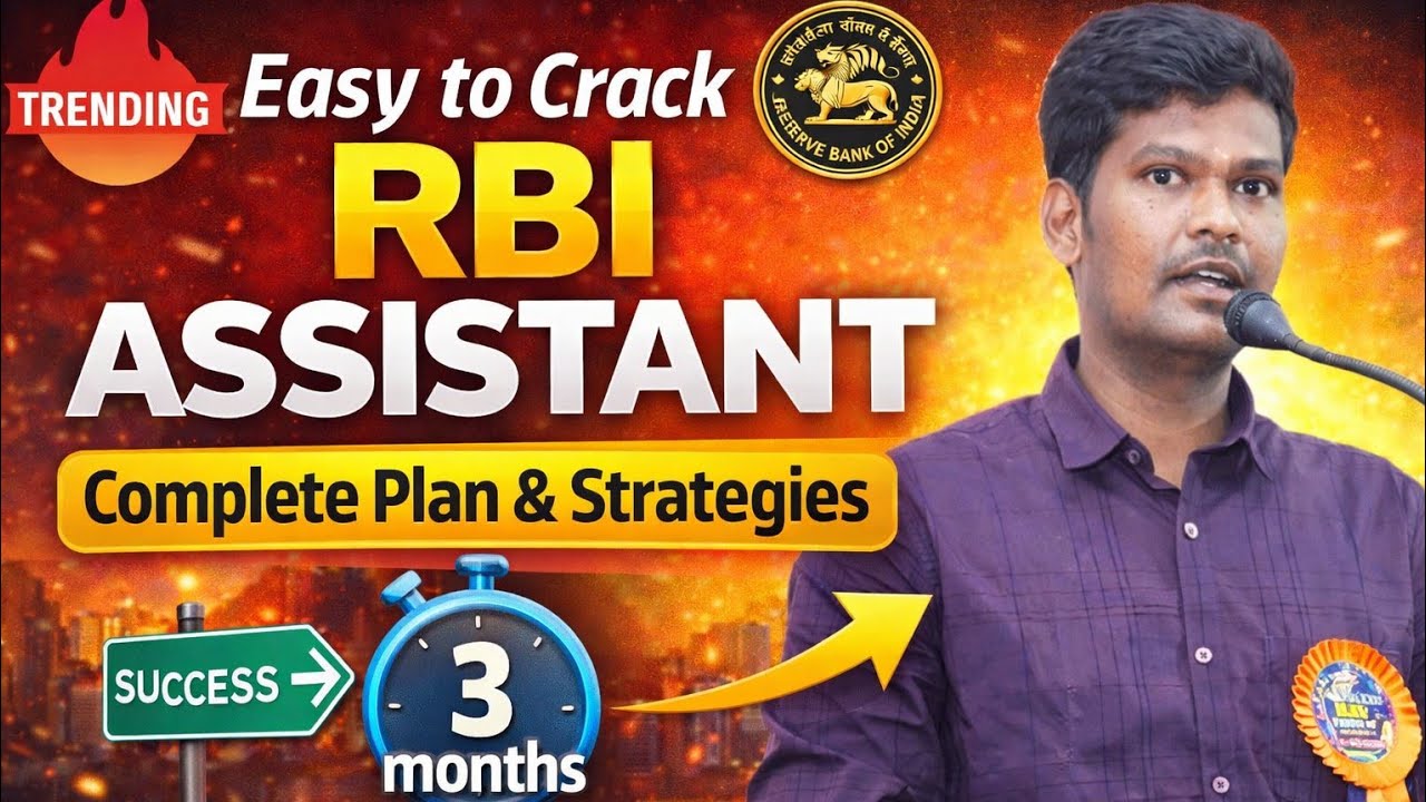How to Crack this exam | Strategies and Schedule | Tamil | RBI ASSISTANT | Mr.Bose K |