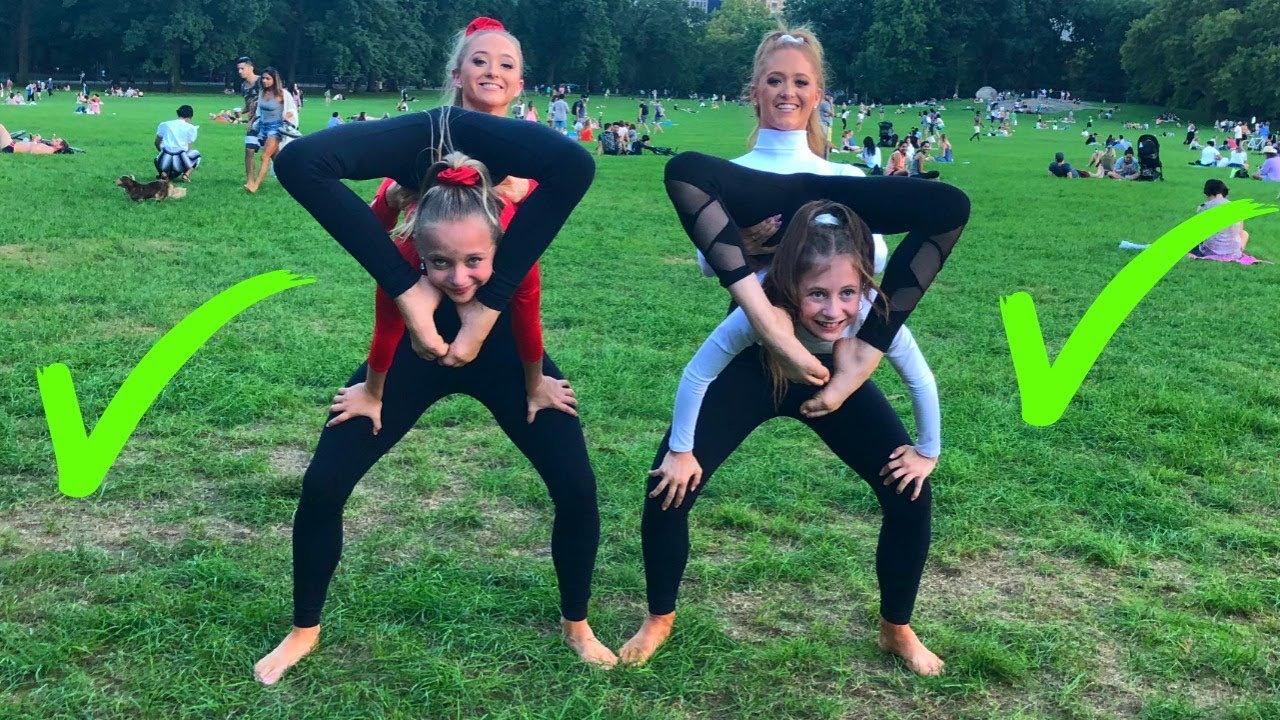 EXTREME Yoga Challenge with Elliana & Lilliana from DANCEMOMS!!!