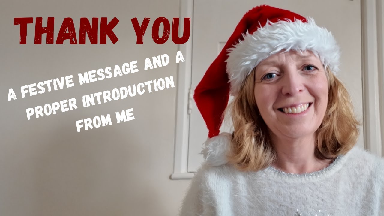Festive message and a proper introduction