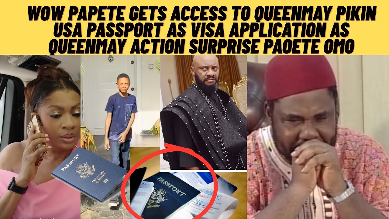 Wow‼️ pAPete gets access to QUEENMAY pIKin USA passport as visa as QUEENMAY surprise pAPete chimoo