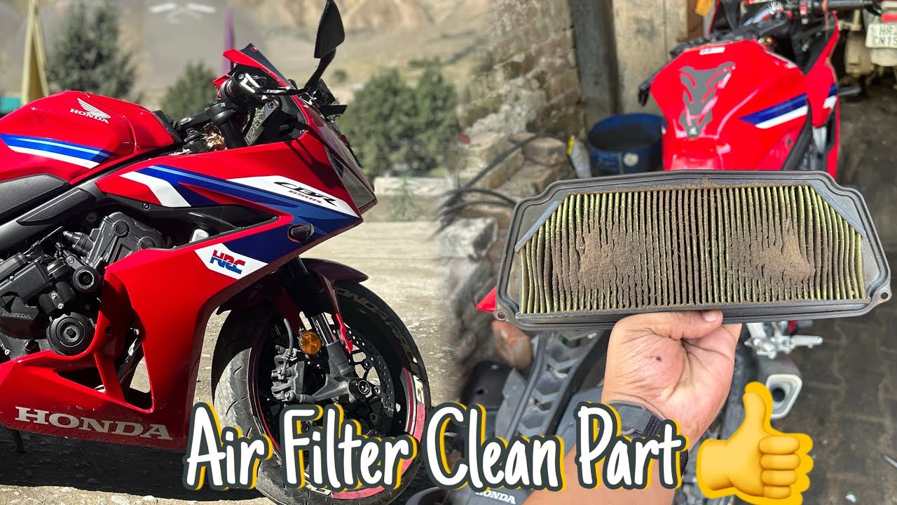 Honda CBR650R || 2025 || E-Clutch || AIR Filter Cleaning || PART 👍 