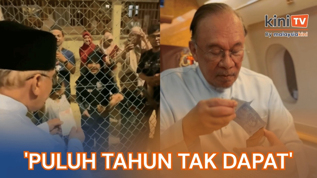 Anwar terharu dapat duit raya RM7 daripada dua kanak-kanak