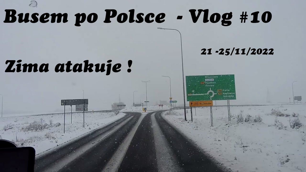 ZIMA ATAKUJE ! - BUSEM PO POLSCE - Vlog #10