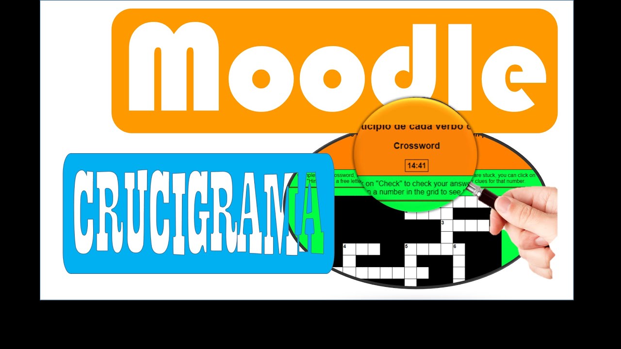 COMO HACER UN CRUCIGRAMA CROSSWORD EN LA PLATAFORMA MOODLE Y USARLO COMO EXAMEN HOT POTATOES