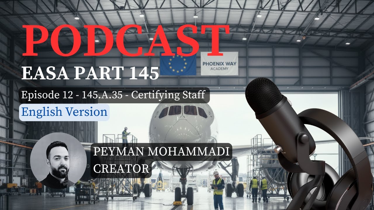 EASA Part 145 - Episode 12 - 145.A.35  Certifying Staff and Support Staff (English Version)