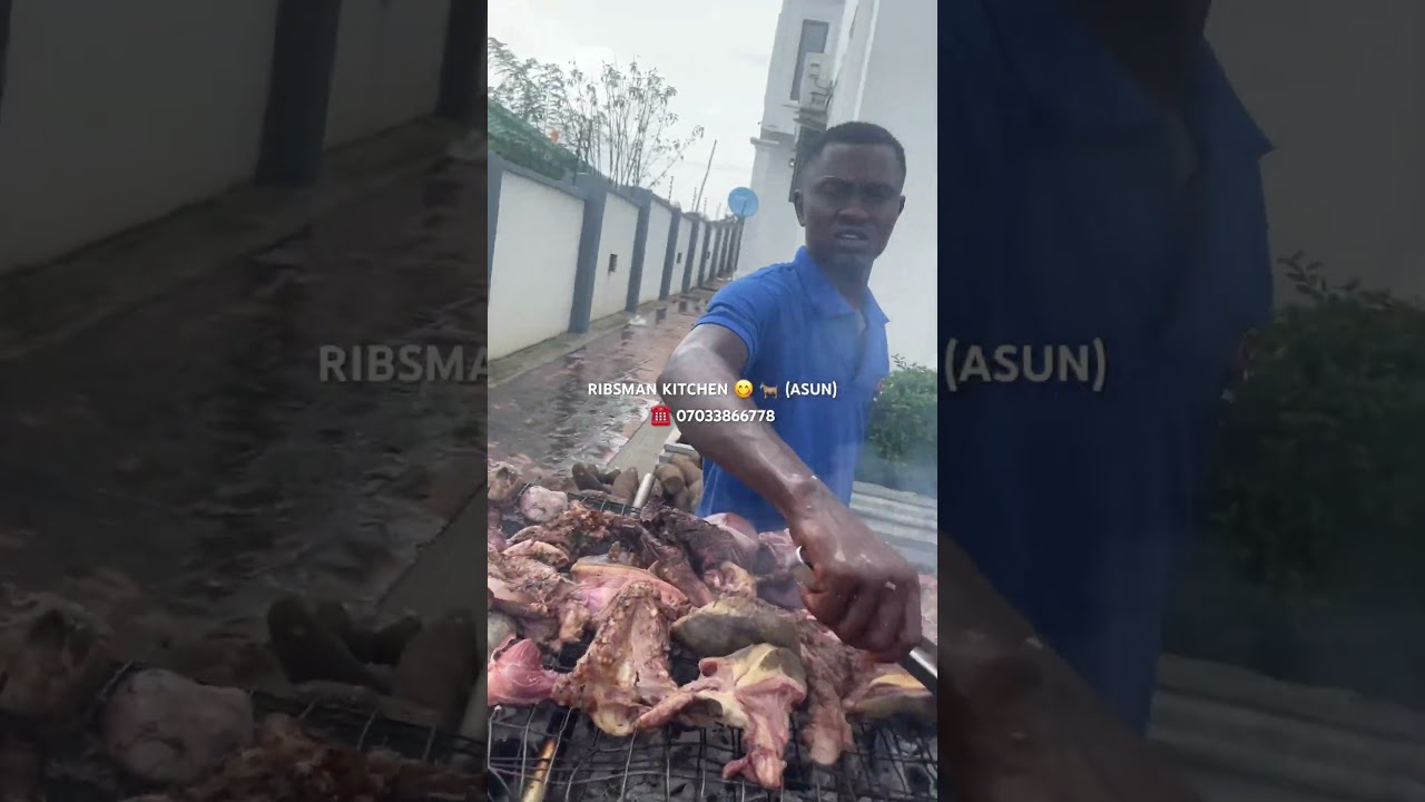 How to make Asun Goat 🐐 meat by #Ribsman Kitchen #akure #ondostate  No.1 fries and grills