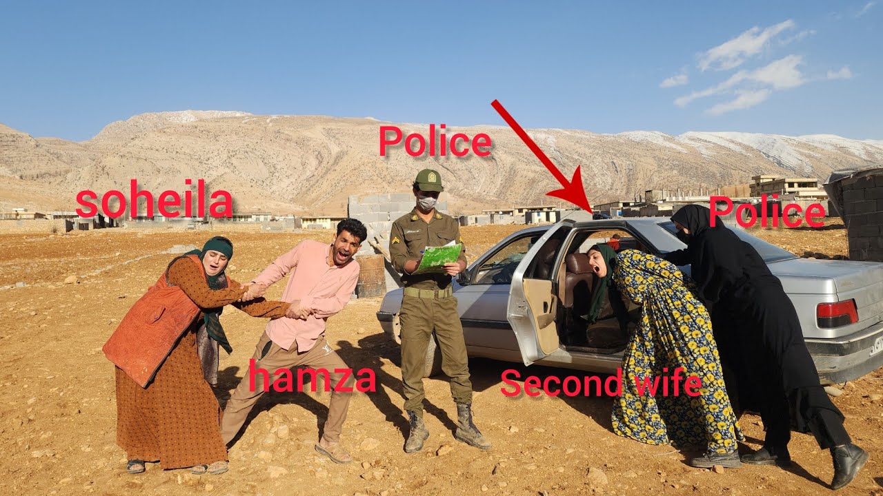 Police arrive to arrest the traitorous Leila for hurting Soheila and causing him a concussion.