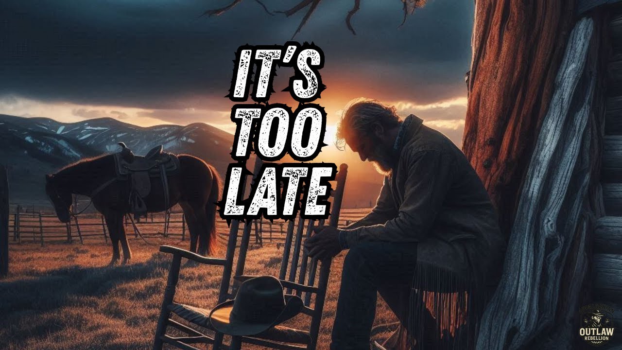It's Too Late | Heartbreaking Outlaw Country Song About Loss And Grief