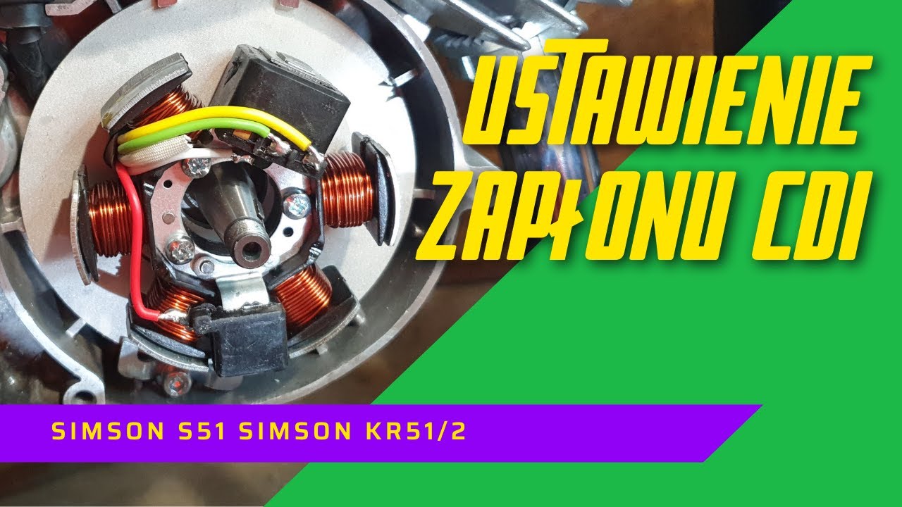 Ustawienie zapłonu Simson S51 Kr51/2