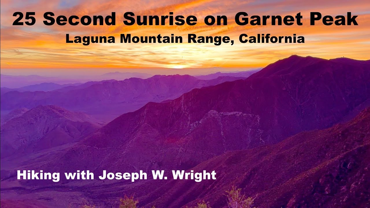 Sunrise on Garnet Peak