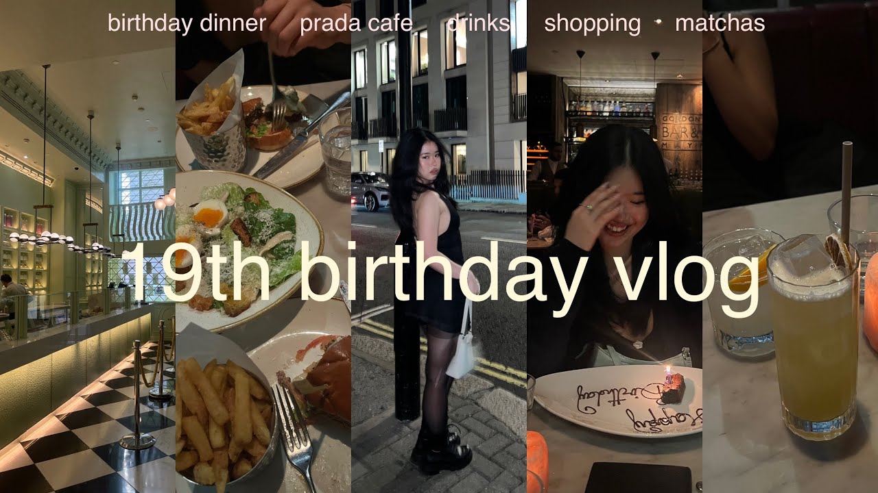 19th birthday week in london ⭐️🧸 | prada cafe, gordon ramsay restaurant, photo booths & matcha runs