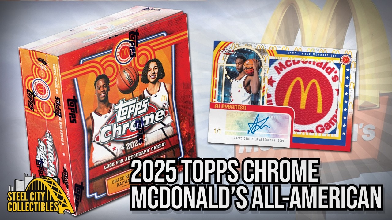 Карточка Topps Chrome 2025 года, посвященная Всеамериканскому матчу Макдональда | Перед покупкой