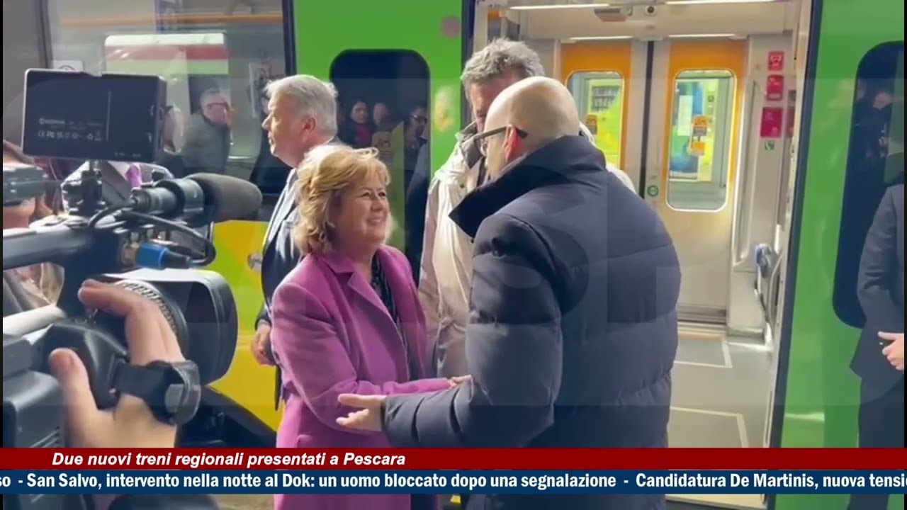 Due nuovi treni regionali presentati a Pescara -TG News Abruzzo del 23/02/26