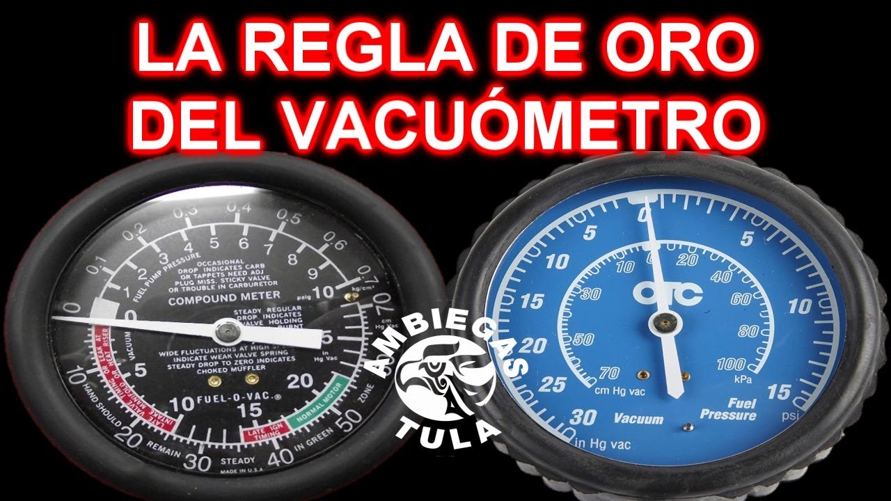 Vacuómetro y su regla de oro Ejemplo en la descripción