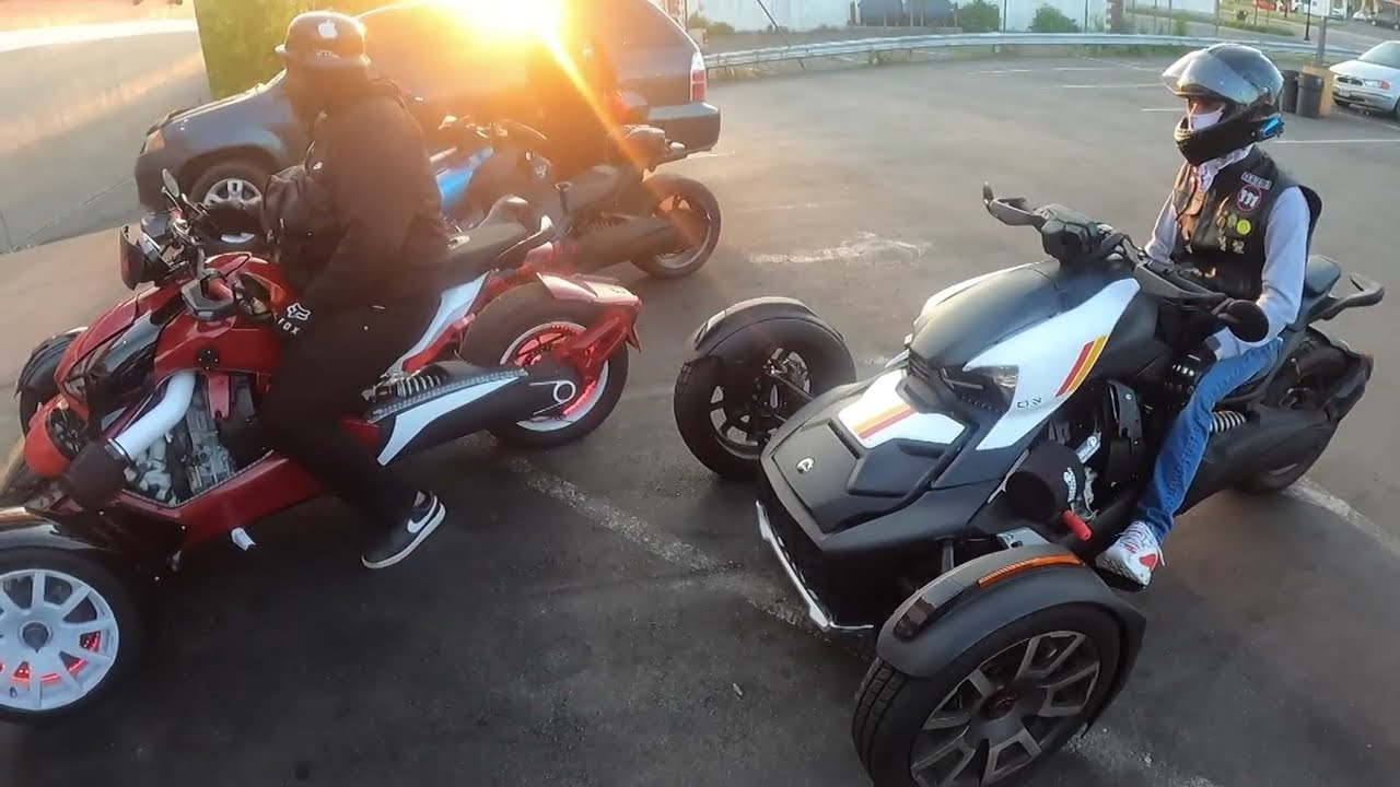 Ryker 900 vs Rally!! (A vs Rell)!! #canam #ryker #viral #brp #motorcycle #bikelife #video #to3