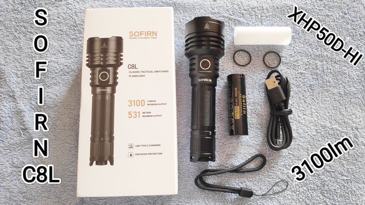 Sofirn C8L XHP50D-HI 3100lm Flashlight Kit