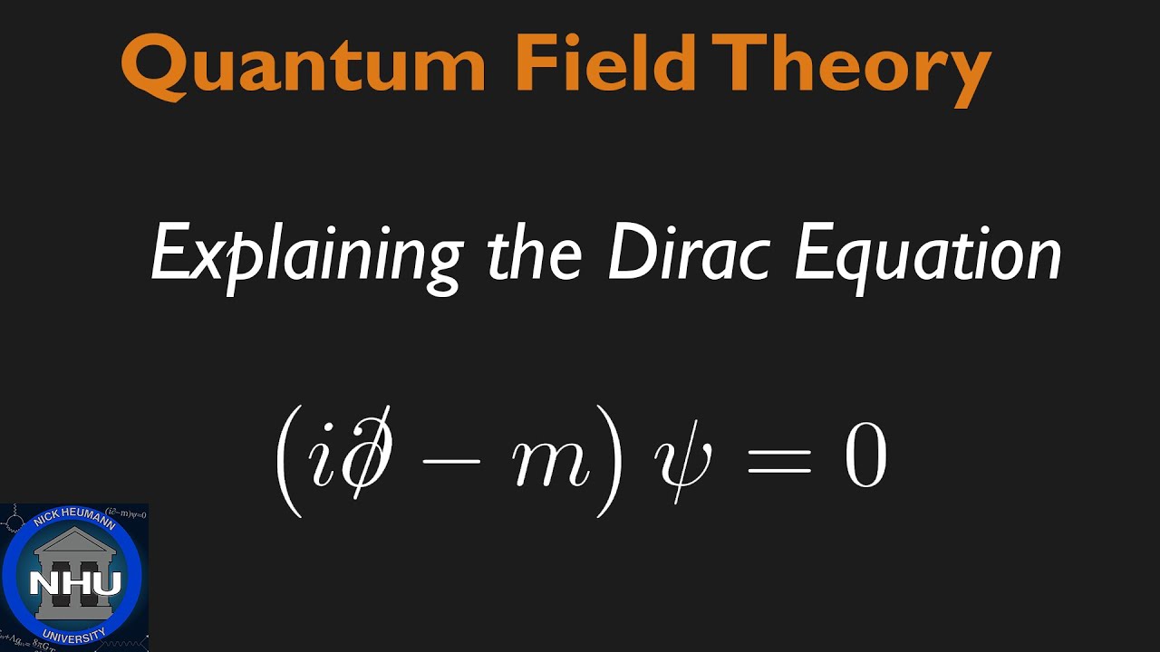 The Dirac Equation in QFT