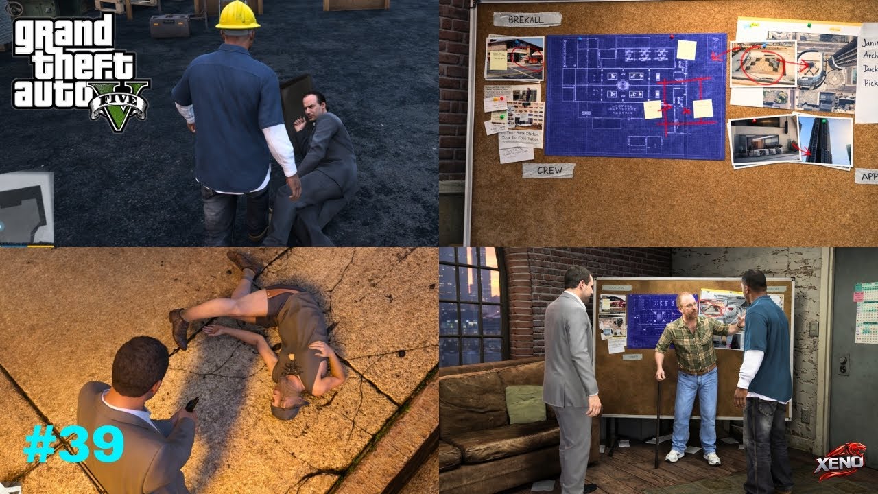 FRANKLIN STEALS CONSTRUCTION PLANS! GTA V ENHANCED GAMEPLAY #39