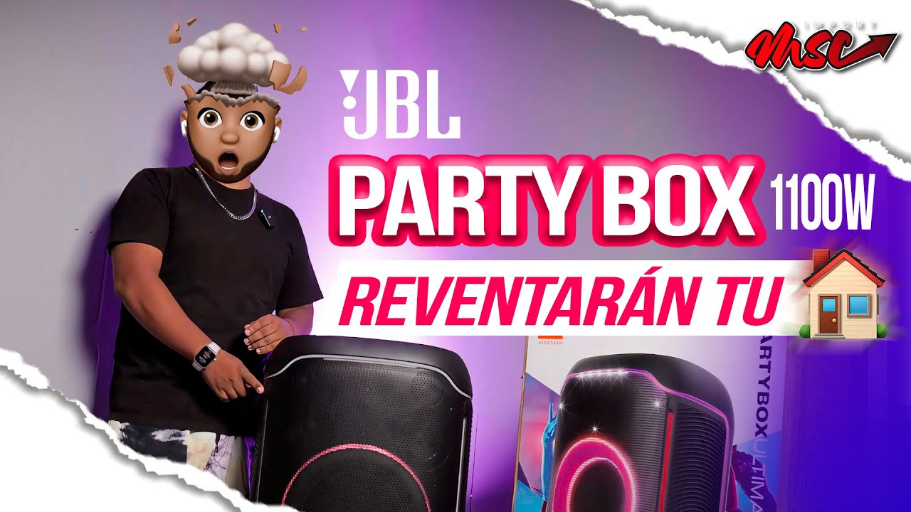 JBL PartyBox ULTIMATE 1100W de puro poder 🔊🔥 - UNBOXING 📦 y prueba de sonido 🔊