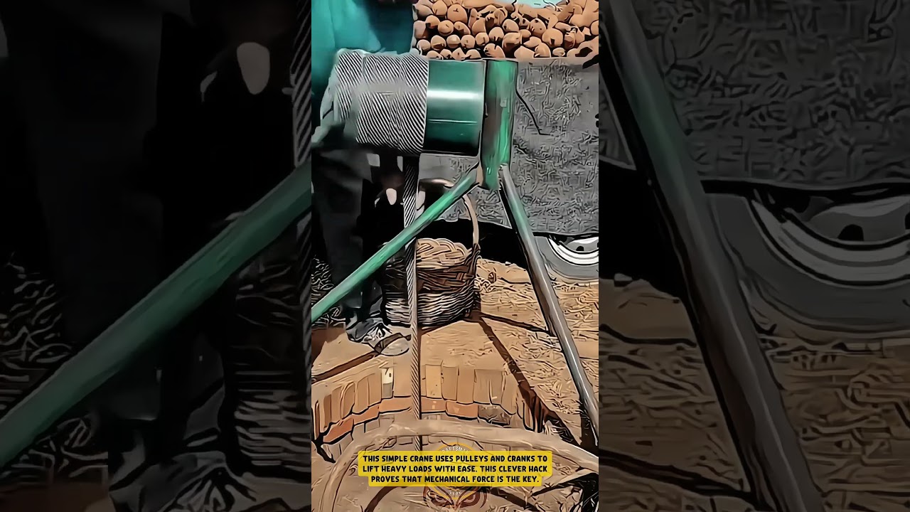 The MANUAL WINCH is pure FARMING GENIUS! 💪 This LOW-TECH LIFTING HACK is amazing!