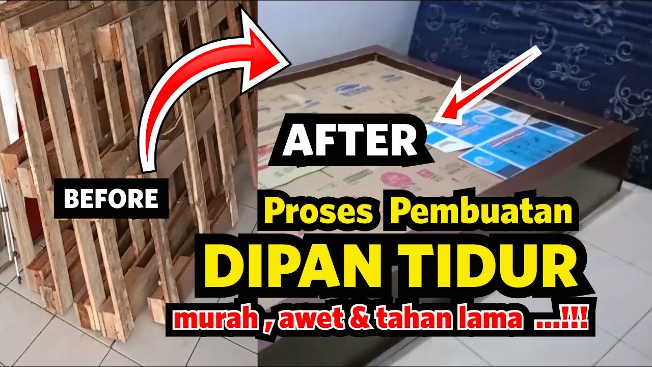 Cara Membuat Dipan Tidur Dari Palet Bekas alat seadanya Hasil Maksimal