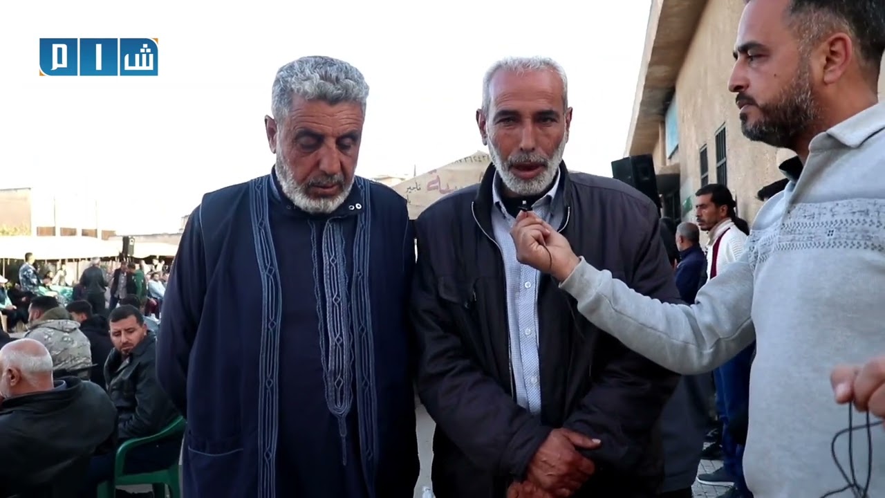 عزاء شهداء مدينة نوى غربي درعا الذين ارتقوا في مواجهة العدوان الإسرائيلي
