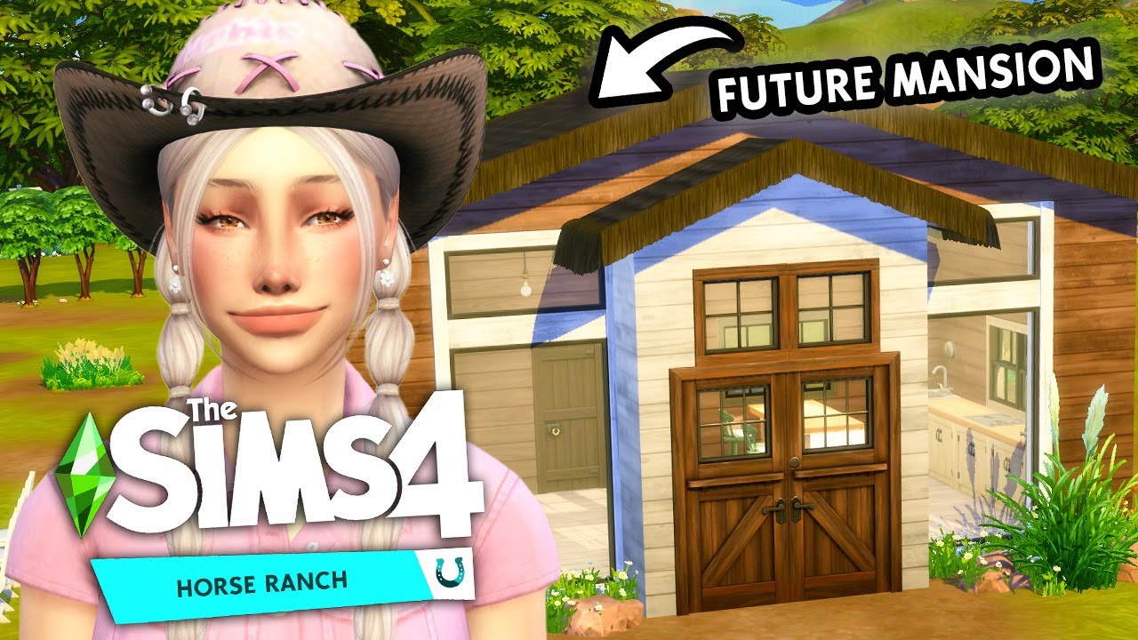 the beginning process of building our MANSION || Sims 4 Horse Ranch #5