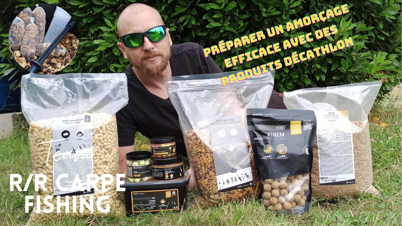 Préparer un amorçage efficace pour la carpe avec du produit Décathlon