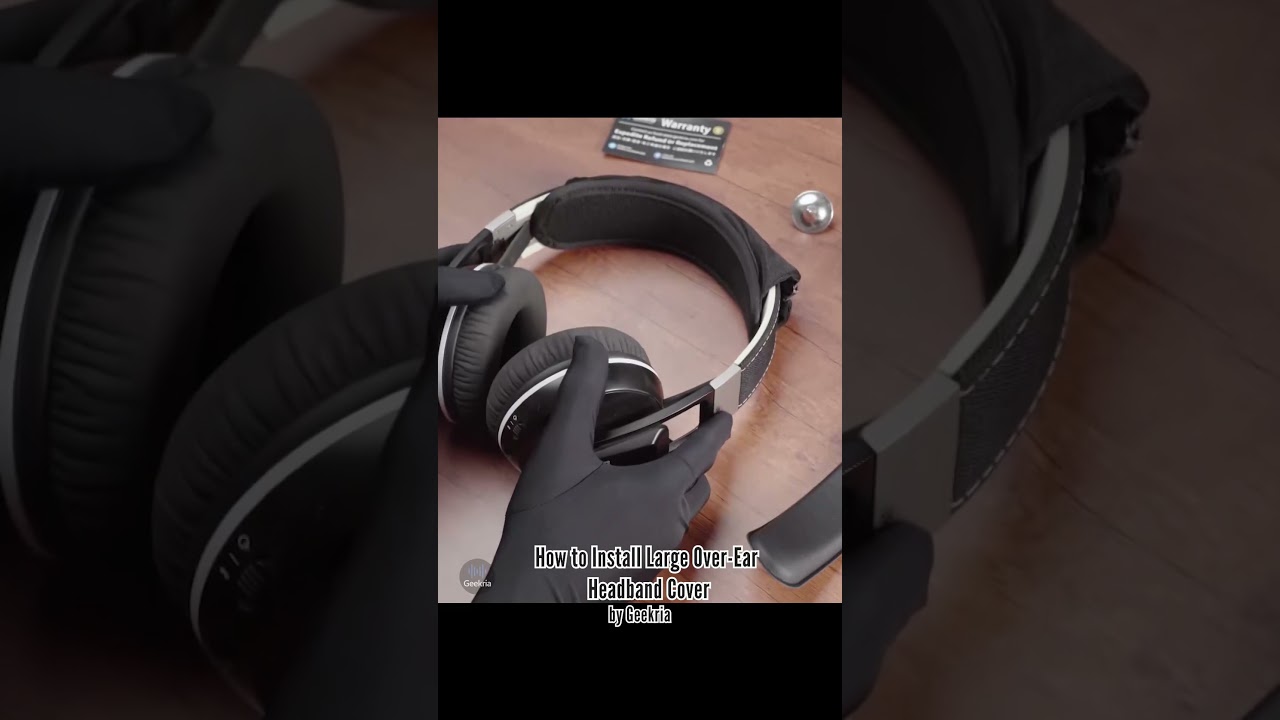How to lnstall Large Over-Ear Headphones Headband Cover | Geekria