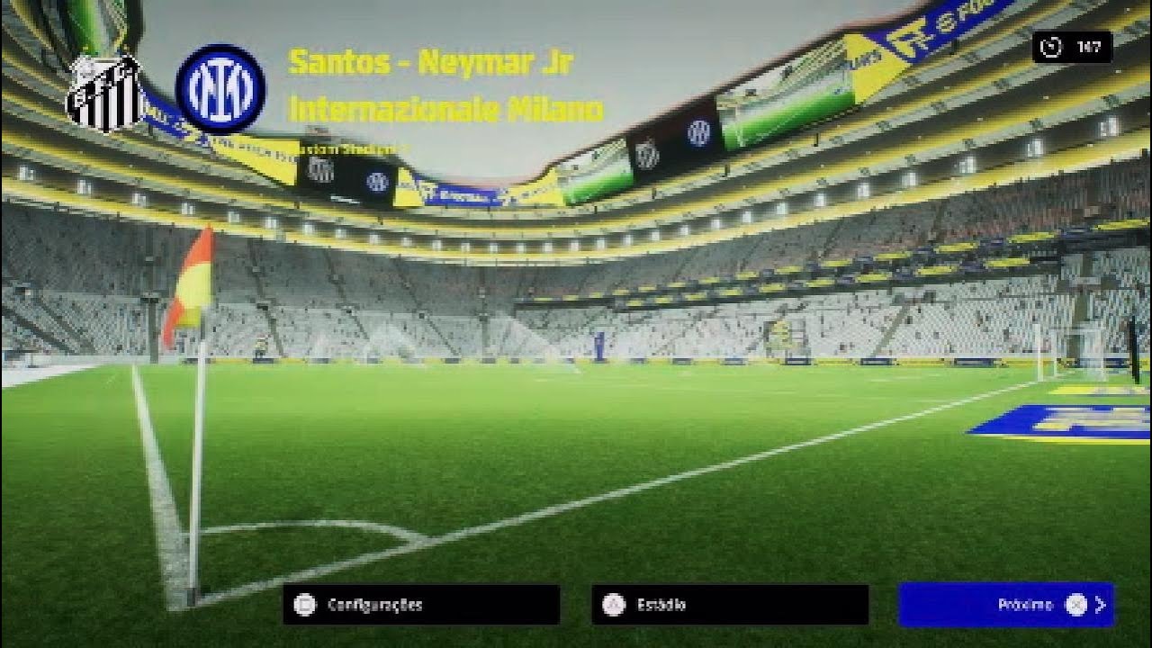 Divisões eFootball 2026 - Santos 2 x 3 Internazionale.